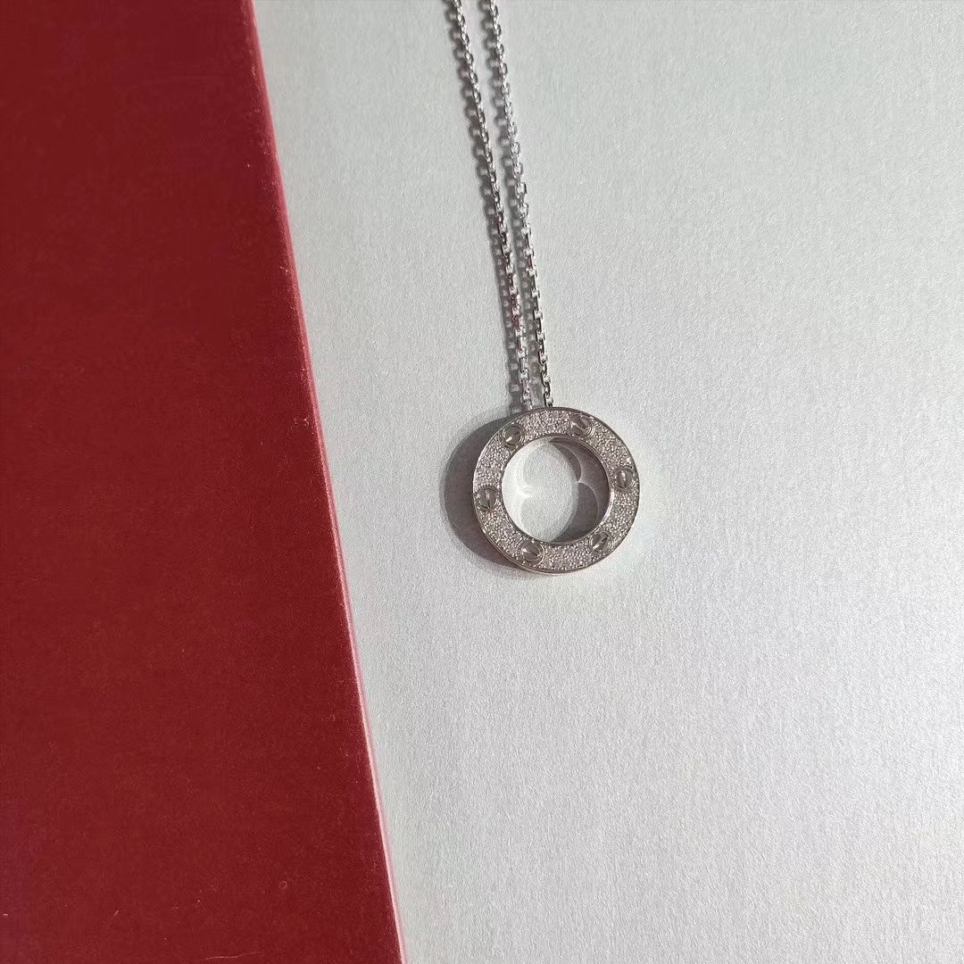 [Marin]LOVE NECKLACE ADJUSTABLE SILVER