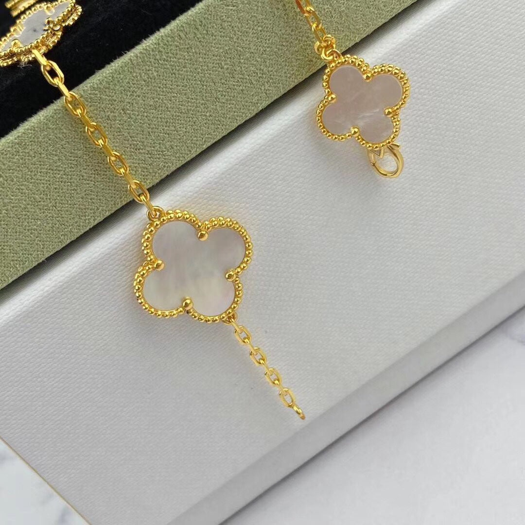 [Marin]MAGIC CLOVER MOP GOLD BRACELET 5 MOTIFS