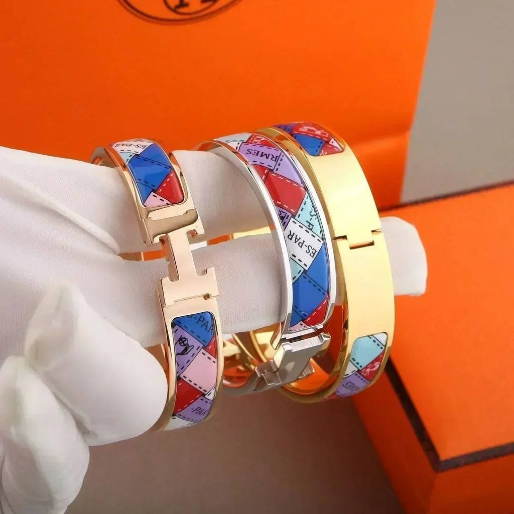 [Marin]H BRACELET BORDURE À POINTS 12MM