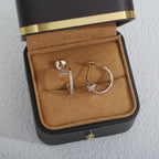 [Marin]JUSTE EARRINGS 12.75MM PINK GOLD DIAMOND