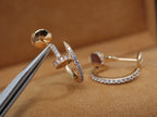 [Marin]JUSTE EARRINGS 12.75MM PINK GOLD DIAMOND
