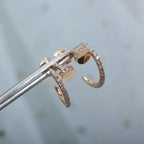 [Marin]JUSTE EARRINGS 12.75MM PINK GOLD DIAMOND