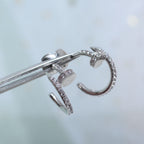 [Marin]JUSTE EARRINGS 12.75MM SILVER DIAMOND