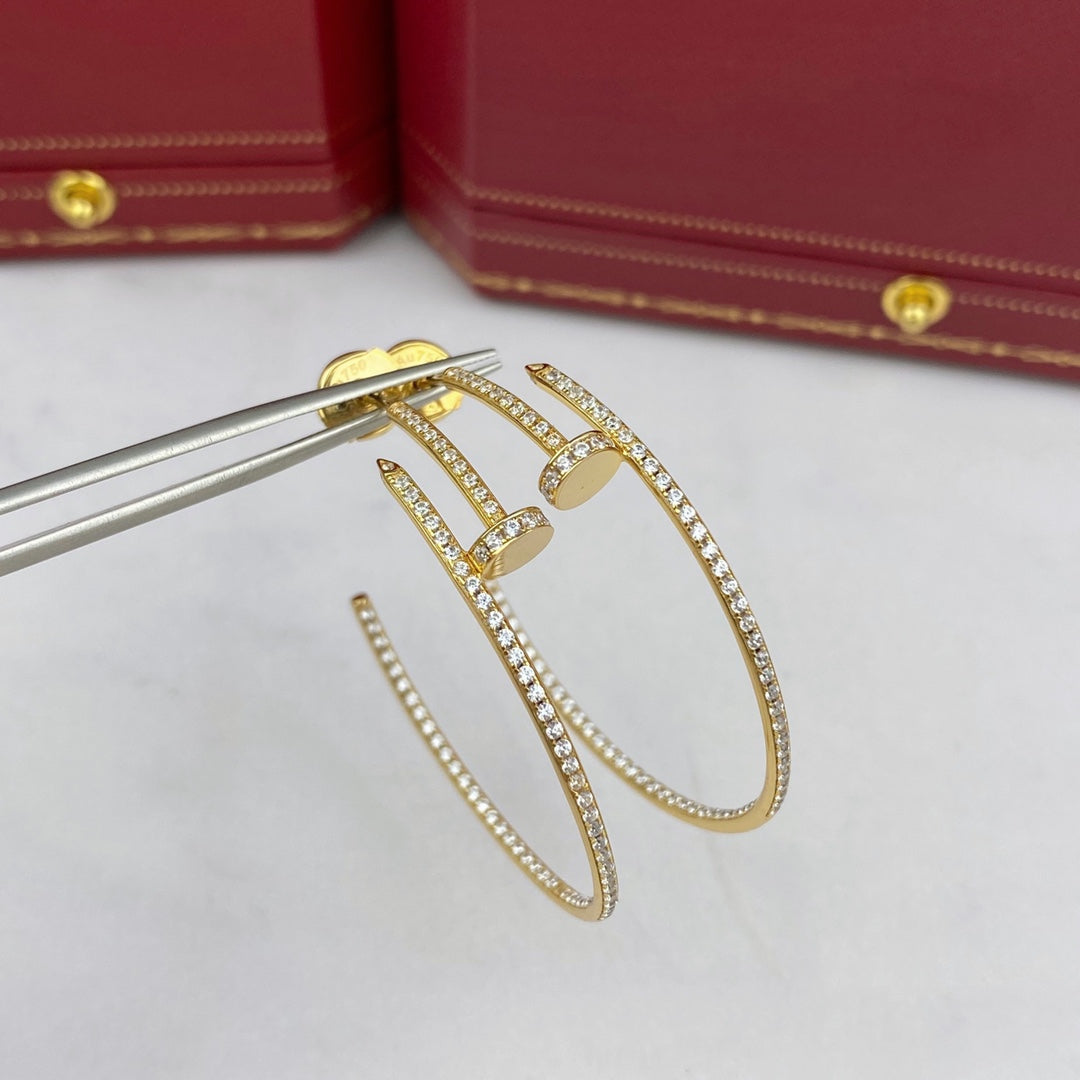 [Marin]JUSTE EARRINGS FULL DIAMONDS 1.8MM