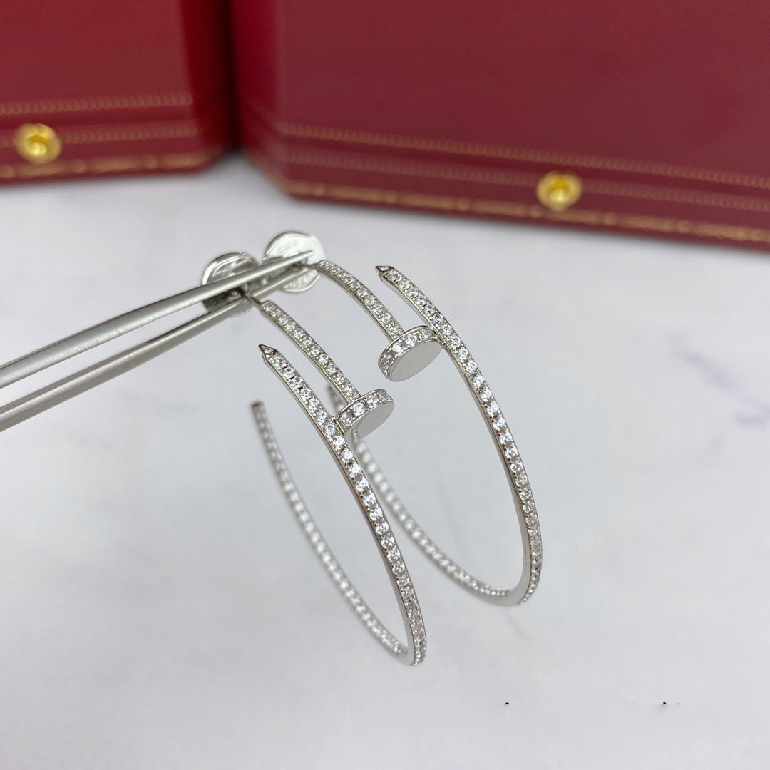 [Marin]JUSTE EARRINGS FULL DIAMONDS 1.8MM