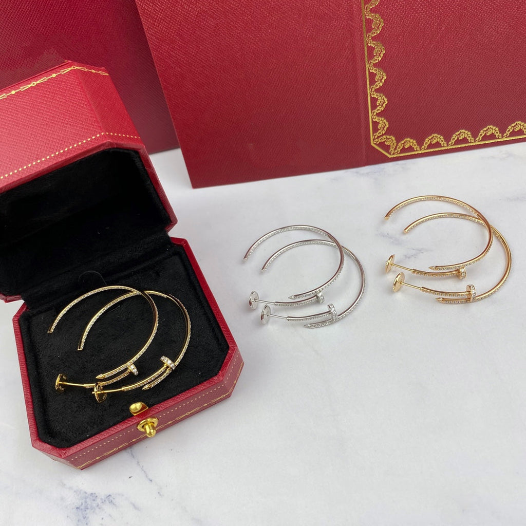 [Marin]JUSTE EARRINGS FULL DIAMONDS 1.8MM