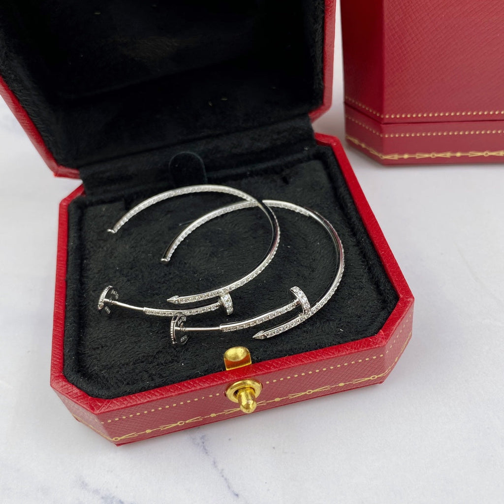 [Marin]JUSTE EARRINGS FULL DIAMONDS 1.8MM