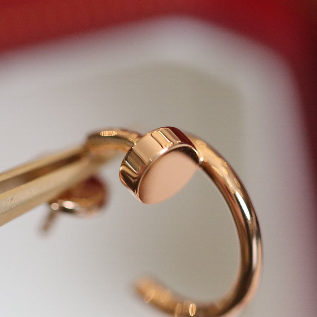 [Marin]BOUCLES D'OREILLES JUSTE OR ROSE