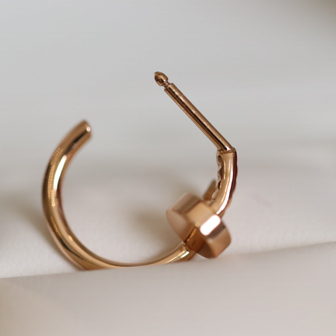 [Marin]JUSTE EARRINGS PINK GOLD