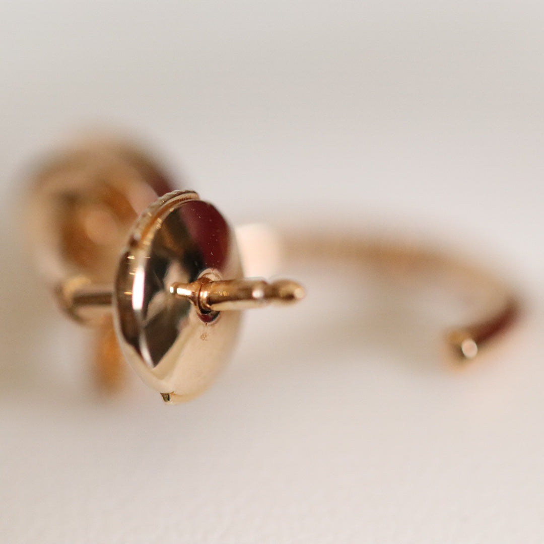 [Marin]BOUCLES D'OREILLES JUSTE OR ROSE