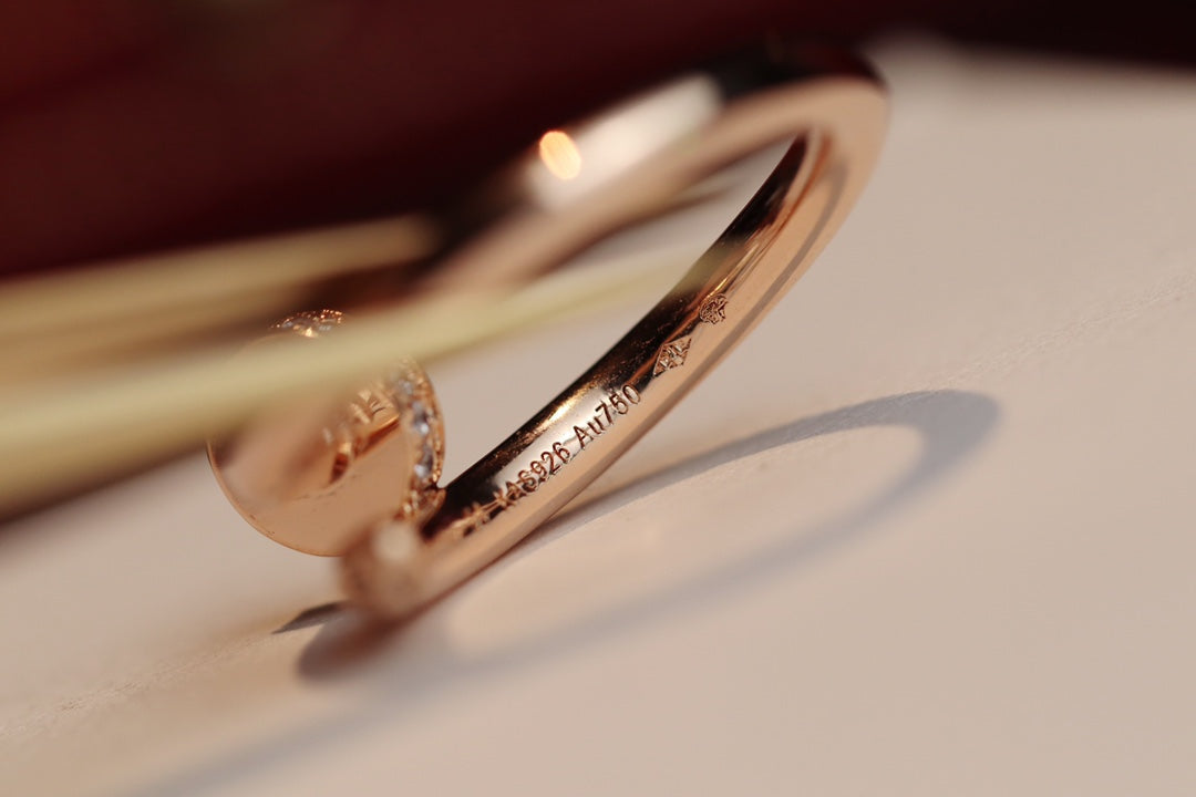 [Marin]JUSTE RING 2.65MM PINK GOLD DIAMOND