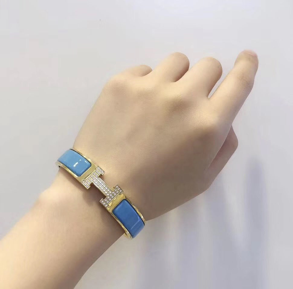 [Marin]H CLOUD BLUE BRACELET GOLD DIAMOND