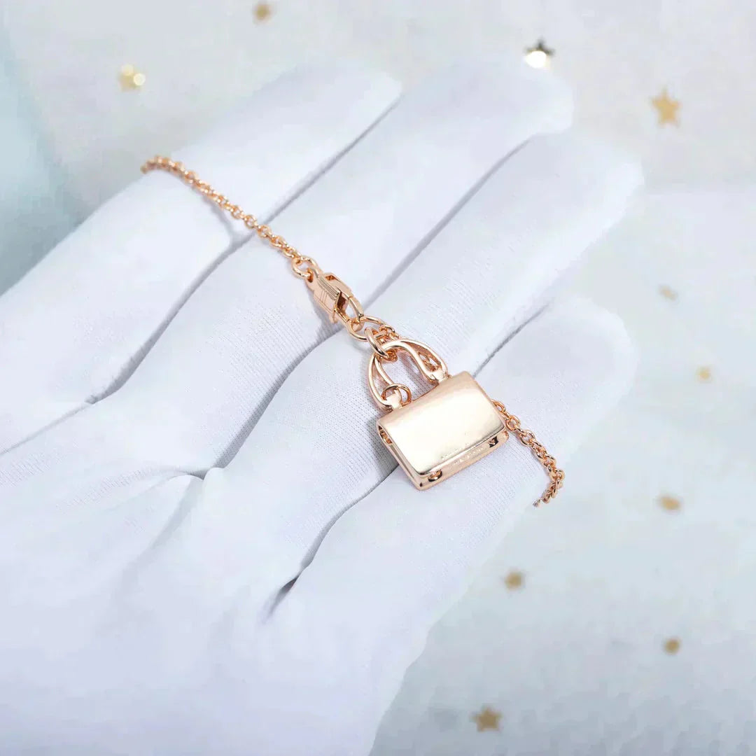 [Marin]AMULETTE PEDANT ROSE GOLD NECKLACE