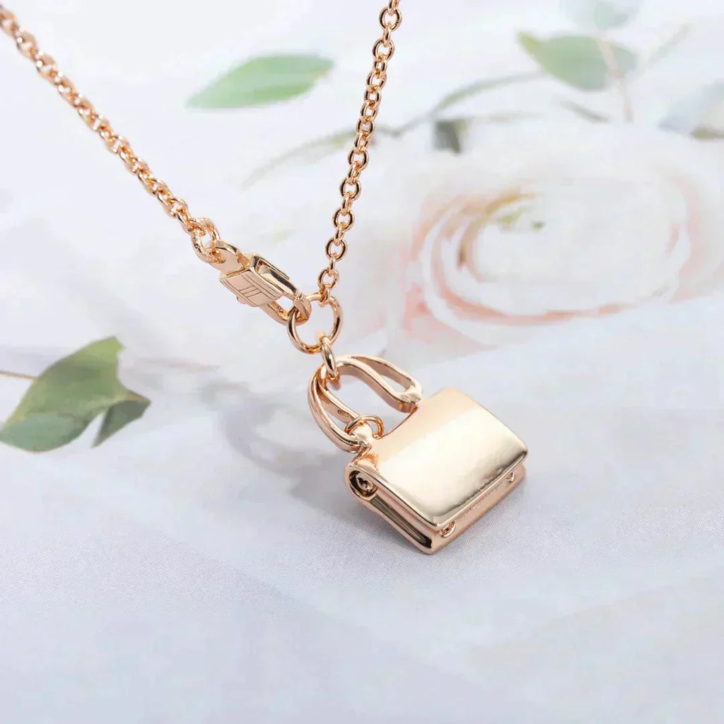 [Marin]AMULETTE PEDANT ROSE GOLD NECKLACE