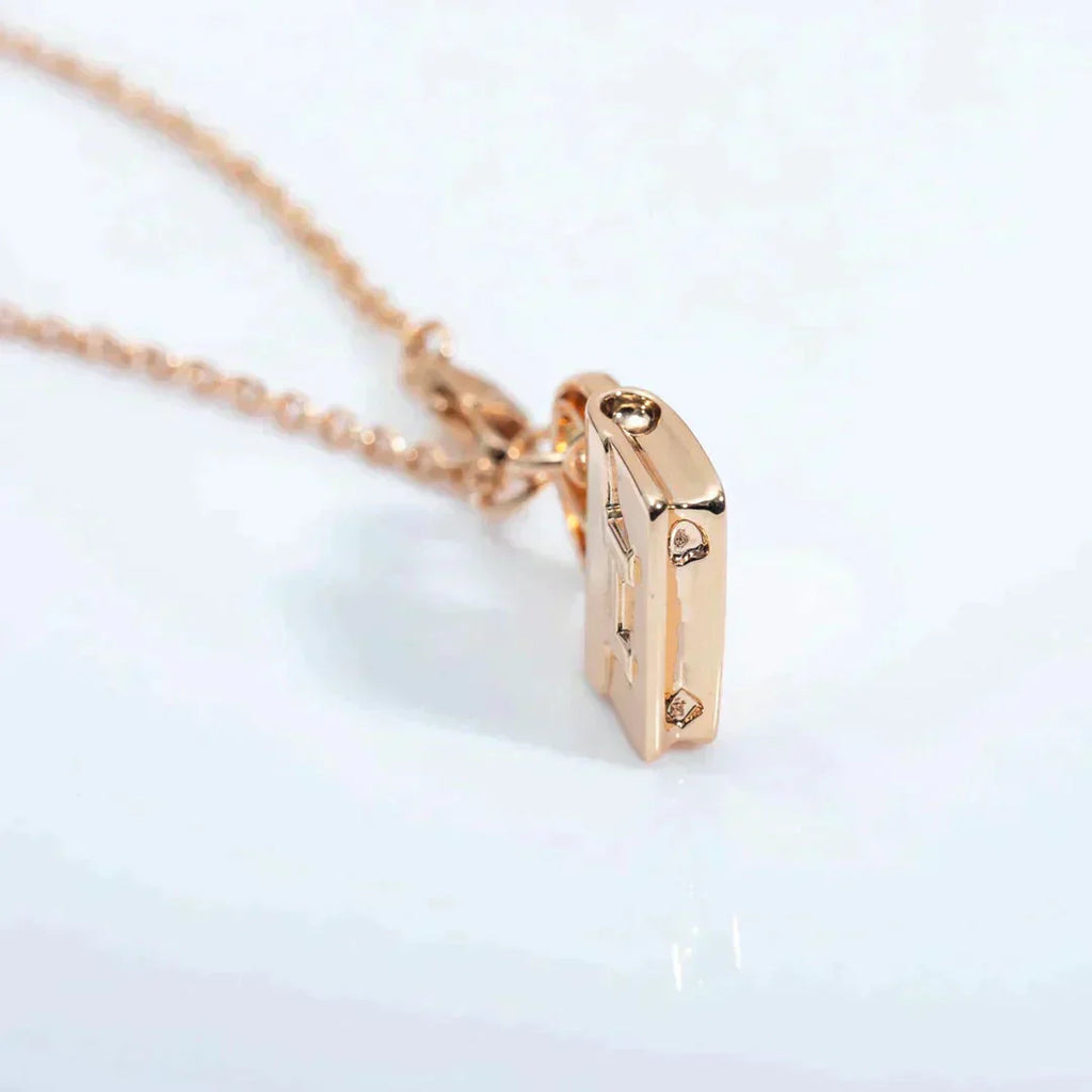 [Marin]AMULETTE PEDANT ROSE GOLD NECKLACE