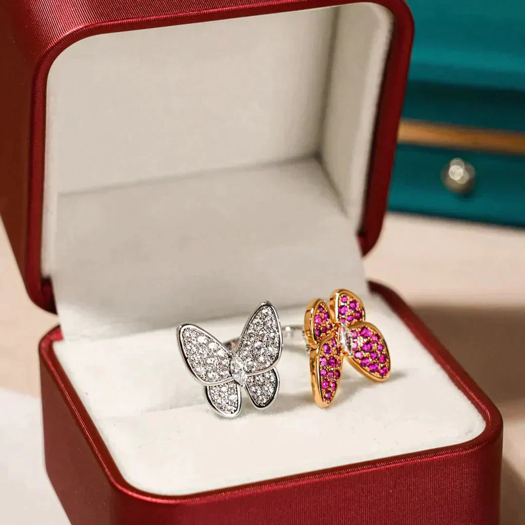 [Marin]TWIN BUTTERFLY DIAMOND RING