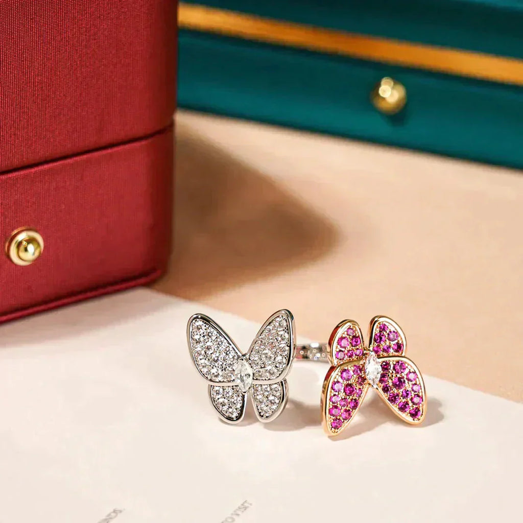 [Marin]TWIN BUTTERFLY DIAMOND RING