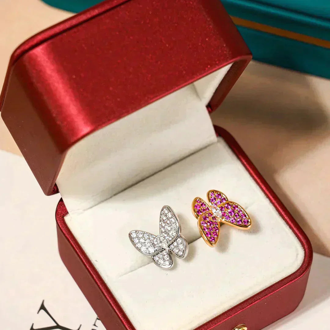 [Marin]TWIN BUTTERFLY DIAMOND RING