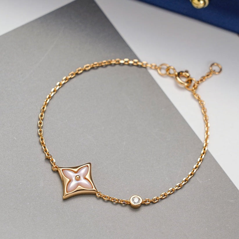 [Marin]STAR 1 DIAMOND PINK GOLD BRACELET