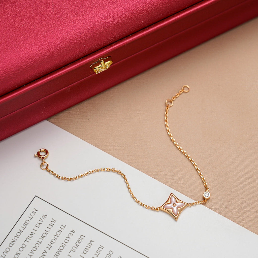 [Marin]STAR 1 DIAMOND PINK GOLD BRACELET