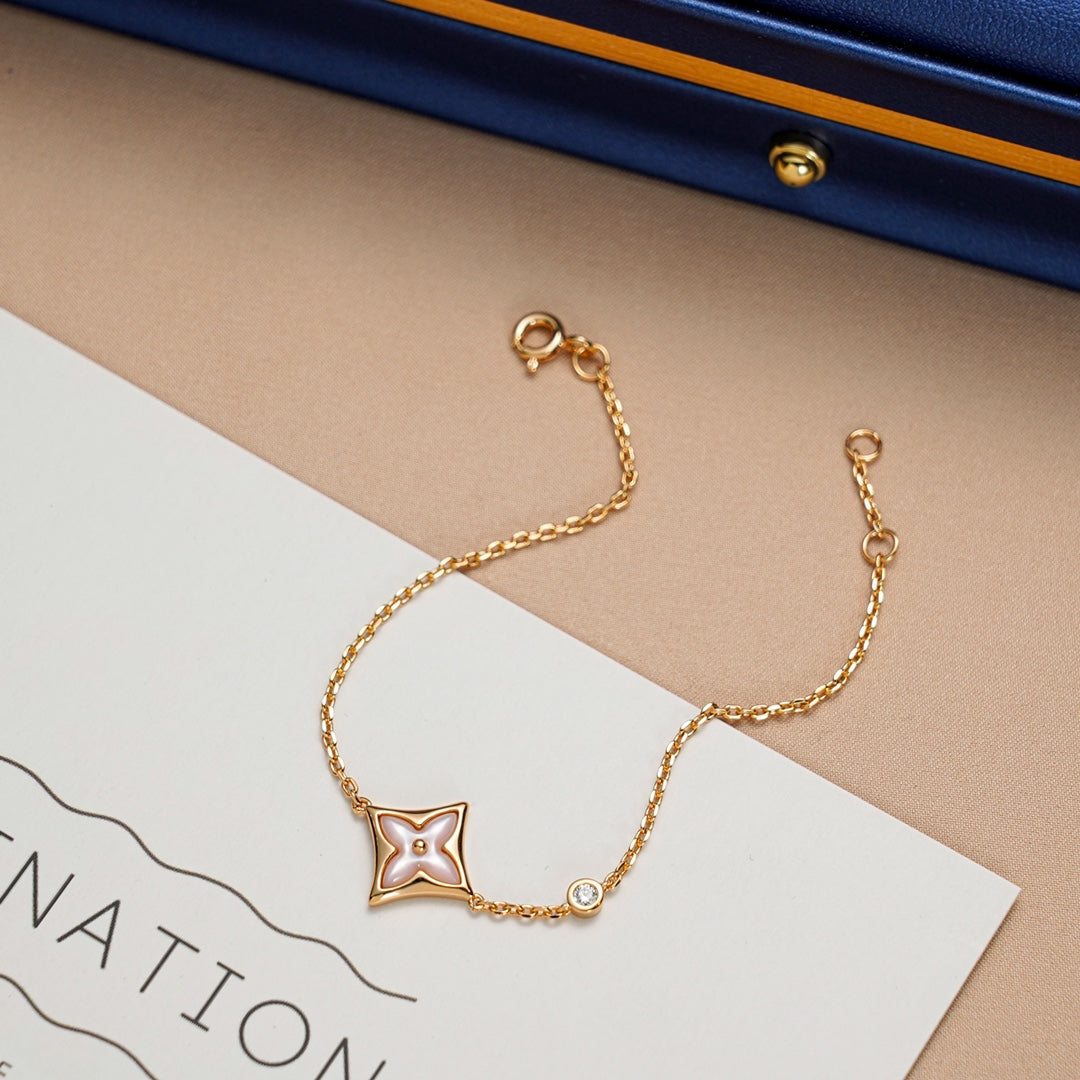 [Marin]STAR 1 DIAMOND PINK GOLD BRACELET