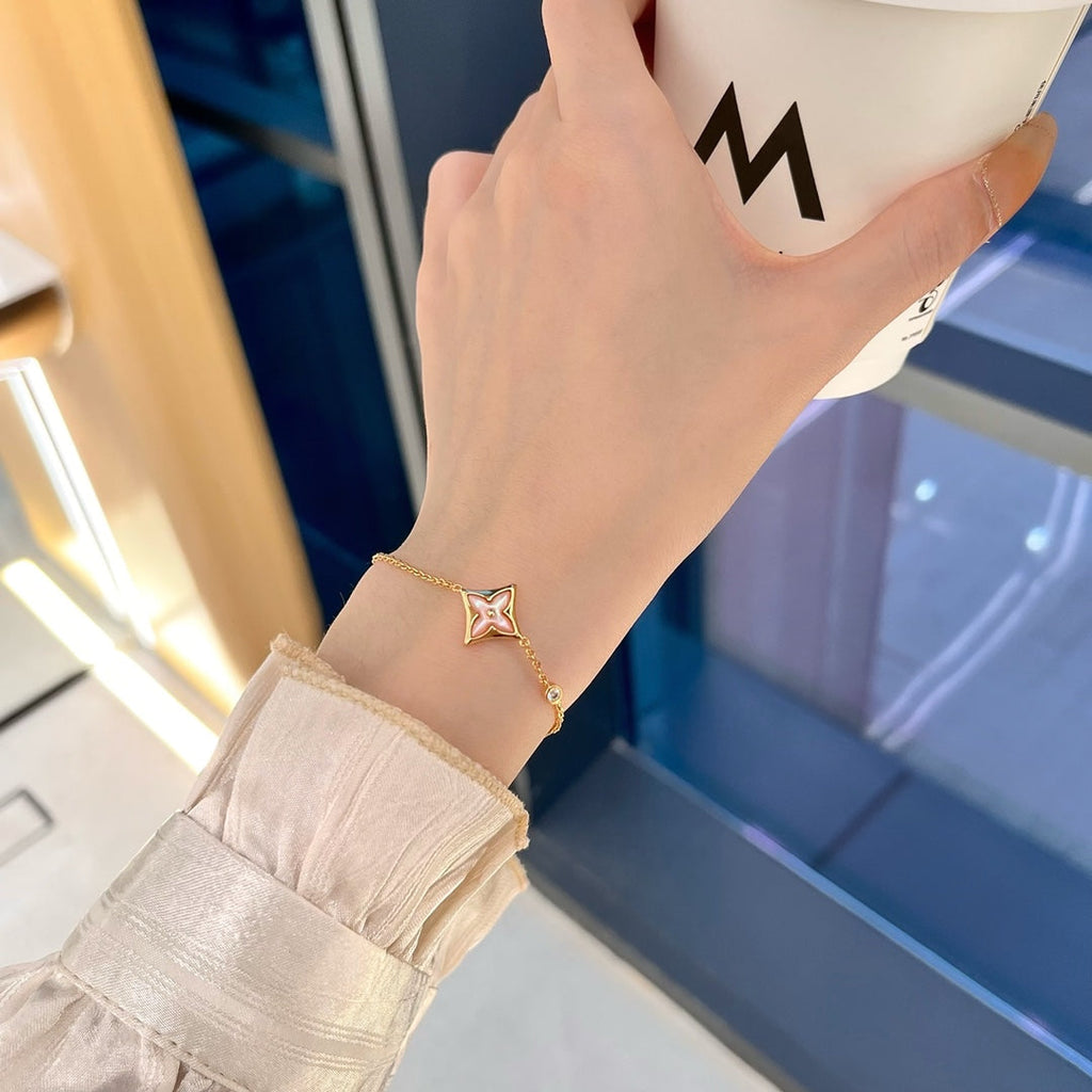 [Marin]STAR 1 DIAMOND PINK GOLD BRACELET