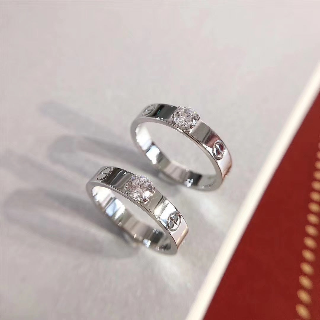 [Marin]LOVE RING 3.6MM 1 BIG DIAMOND