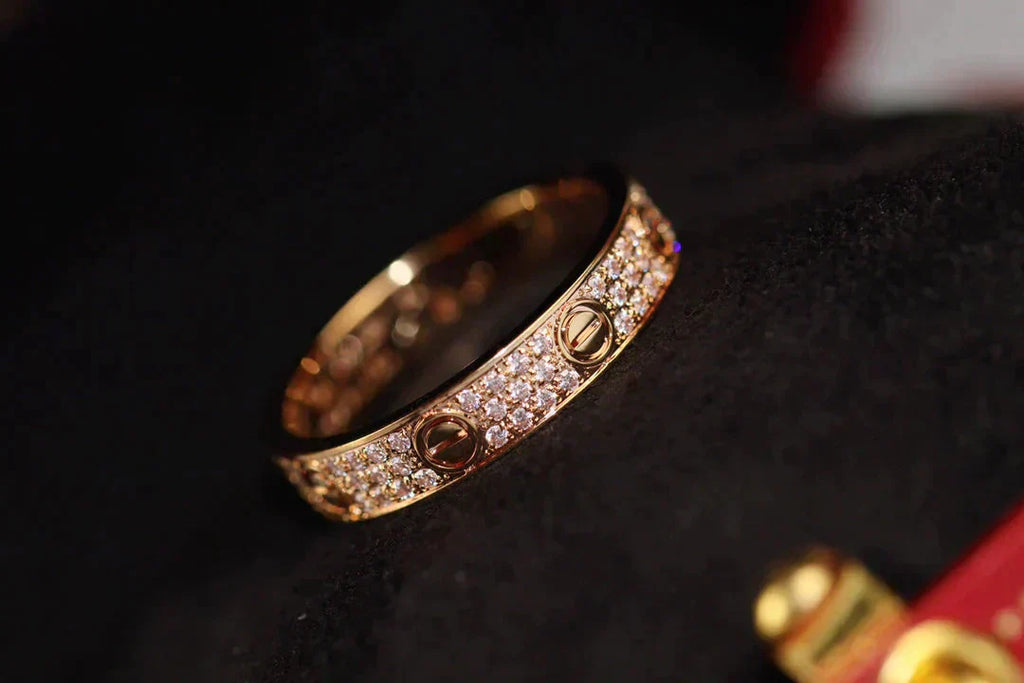 [Marin]LOVE RING 3.6MM DIAMOND PAVED