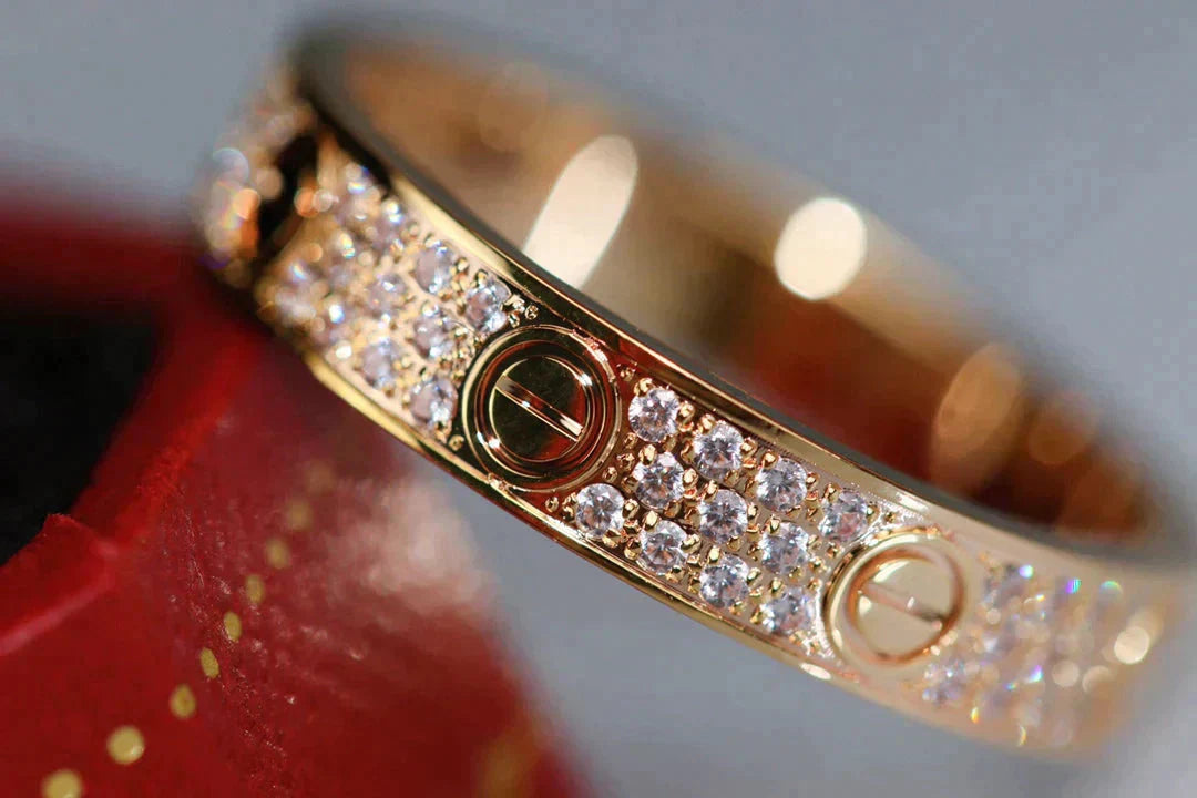 [Marin]LOVE RING 3.6MM DIAMOND PAVED