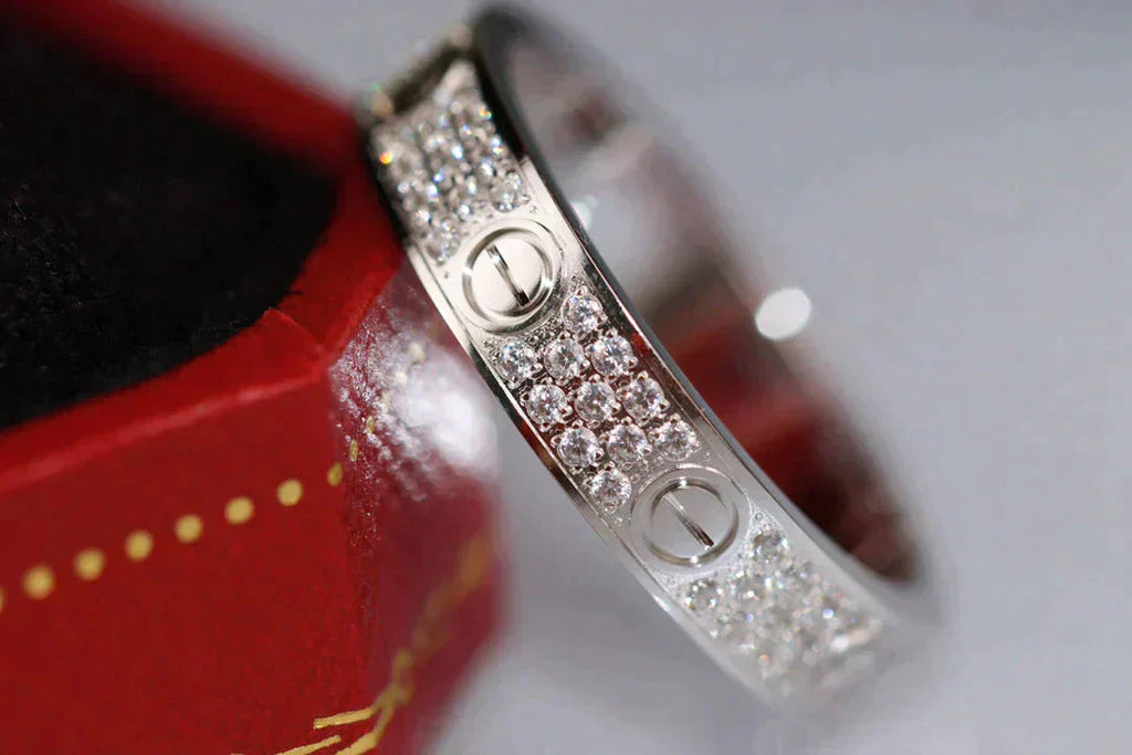 [Marin]LOVE RING 3.6MM DIAMOND PAVED