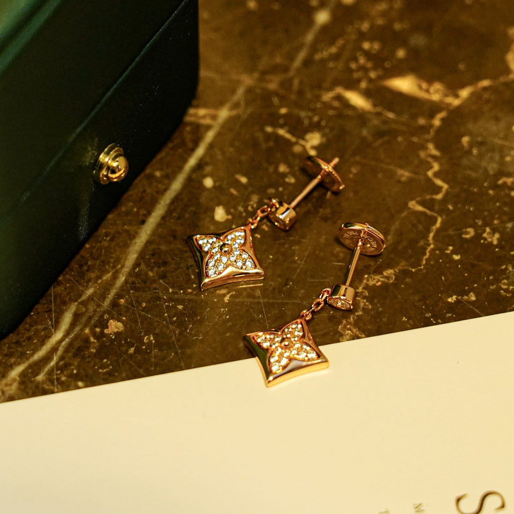 [Marin]STAR DIAMONDS EARRINGS GOLD