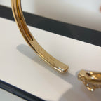 [Marin]PANTHERE GOLD DIAMOND OPEN BRACELET