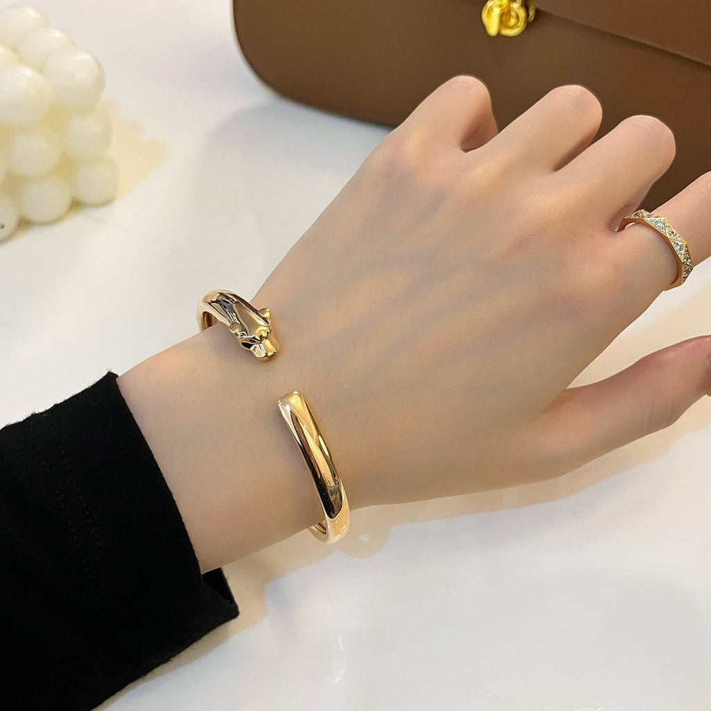 [Marin]BRACELET OUVERT PANTHÈRE OR