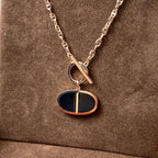 [Marin]CHAINE VERSO BLACK CERAMIC NECKLACE