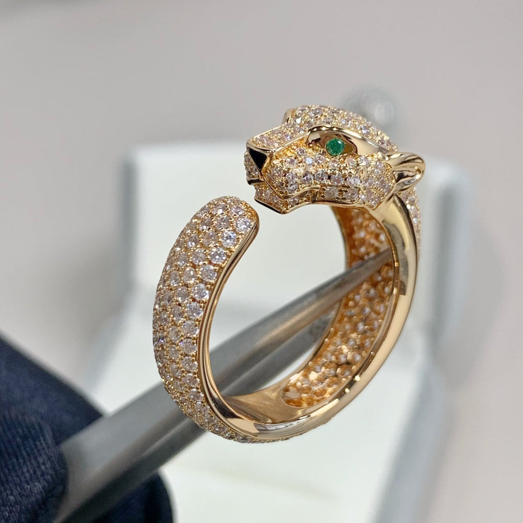 [Marin]PANTHERE PINK GOLD DIAMOND RING