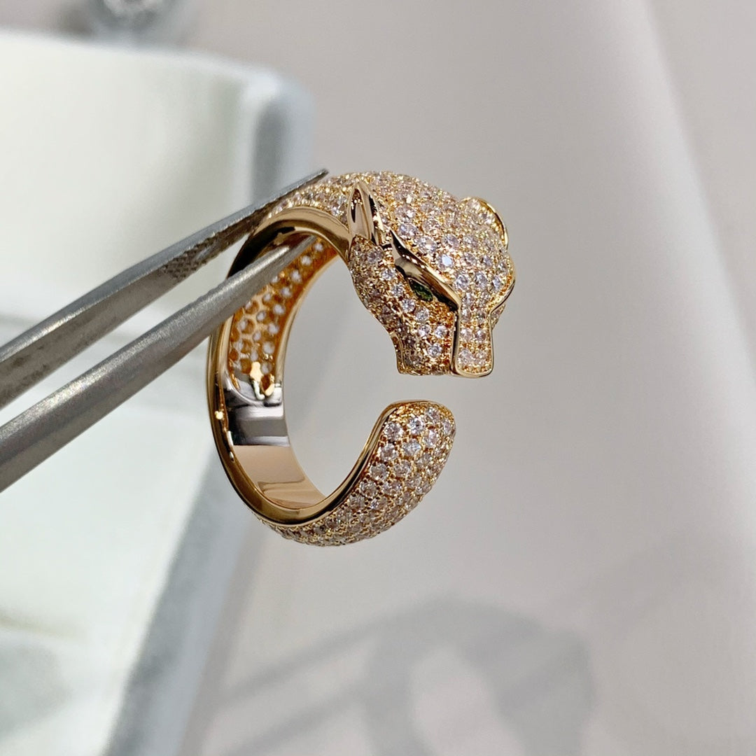 [Marin]PANTHERE PINK GOLD DIAMOND RING