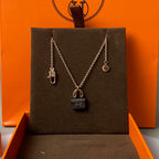 [Marin]COLLIER PENDENTIF OR ROSE CONSTANCE BLACK