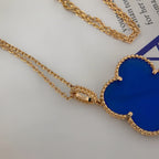 [Marin]CLOVER 25MM NECKLACE TURQUOISE ROSE GOLD