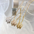 [Marin]FLOWER DIAMOND NECKLACE