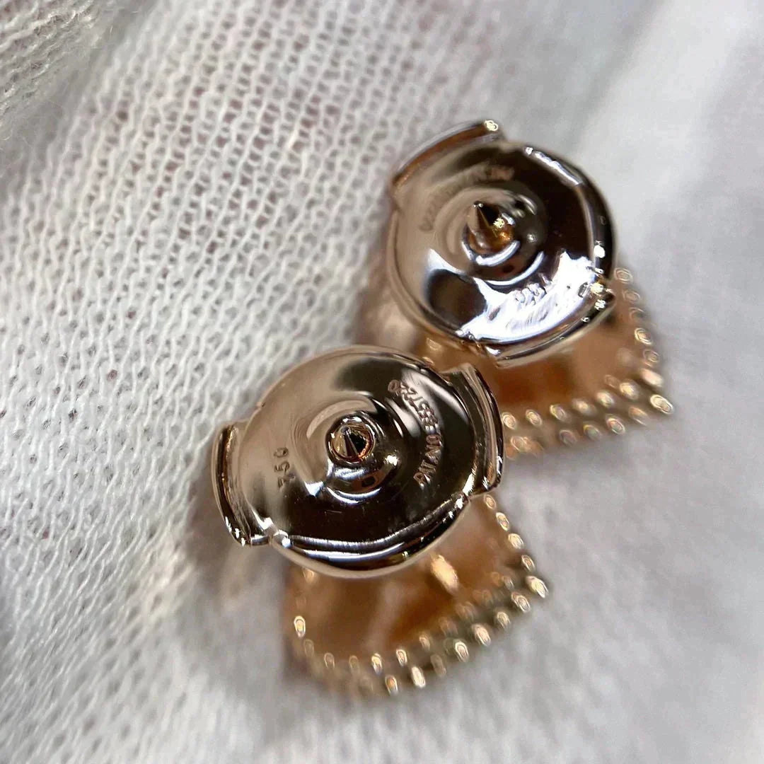 [Marin]HEART CARNELIAN STUD EARRINGS