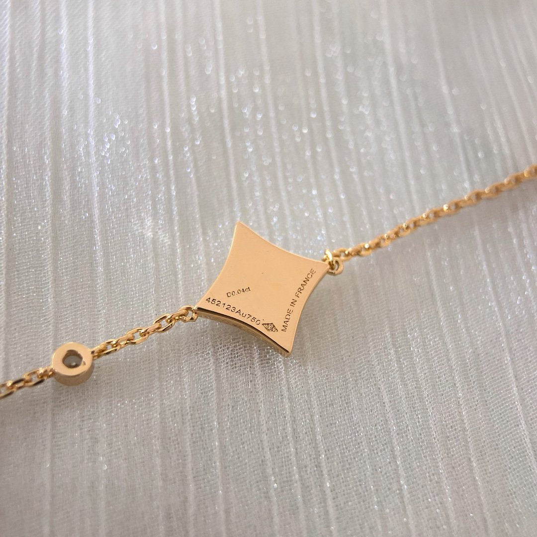 [Marin]COLOR STAR PINK GOLD DIAMOND BRACELET