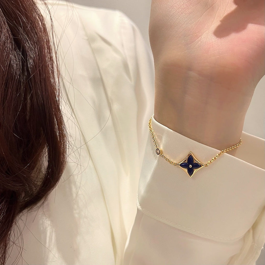 [Marin]COLOR STAR PINK GOLD DIAMOND BRACELET