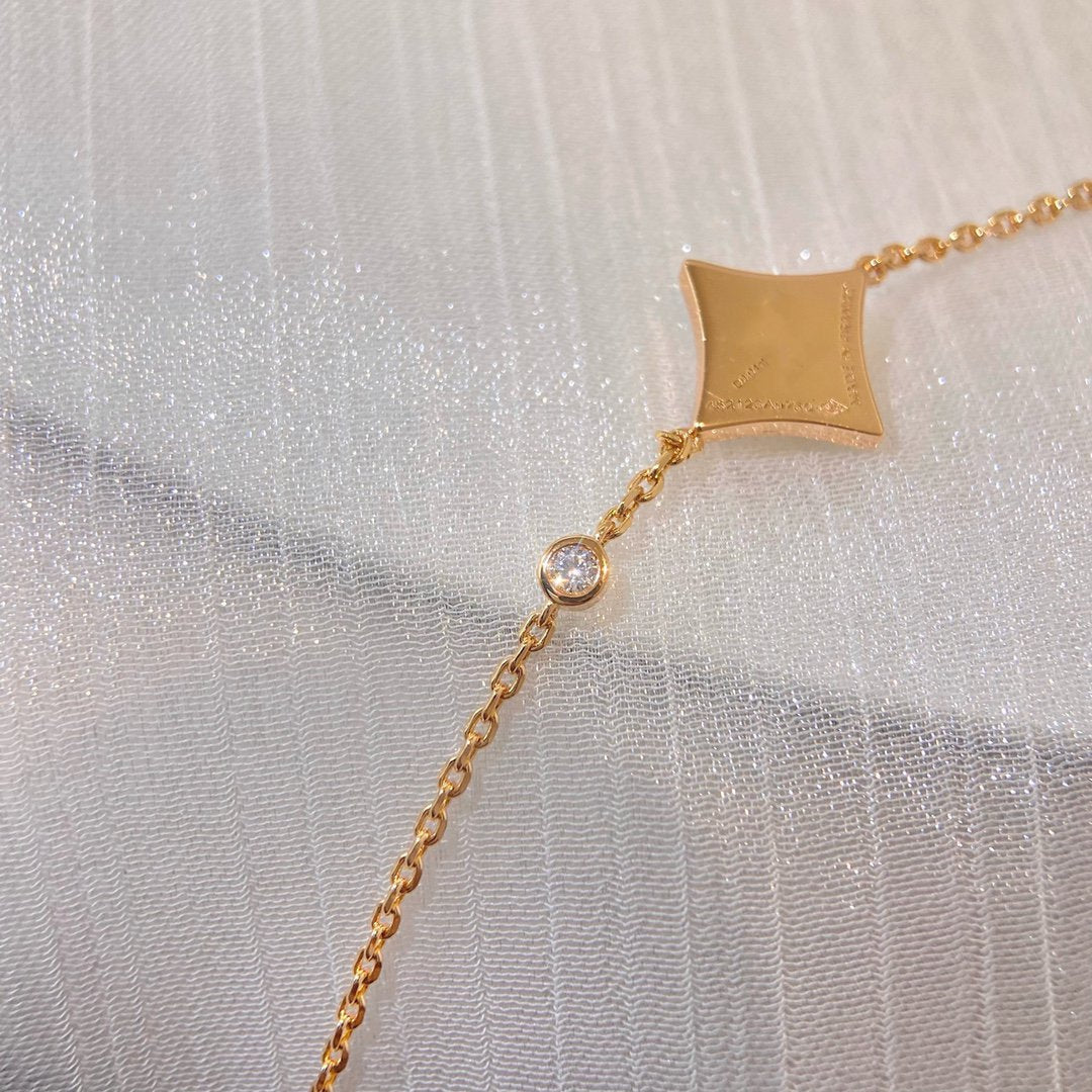 [Marin]COLOR STAR CARNELIAN PINK GOLD DIAMOND BRACELET