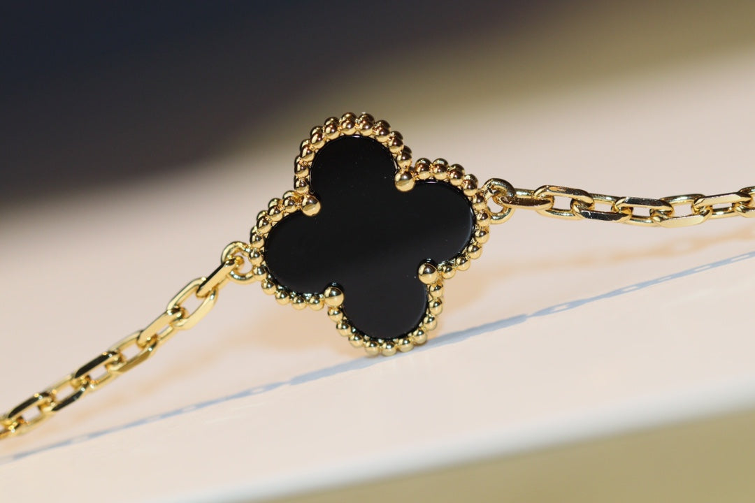 [Marin]CLOVER 20 MOTIFS ONYX ROSE GOLD