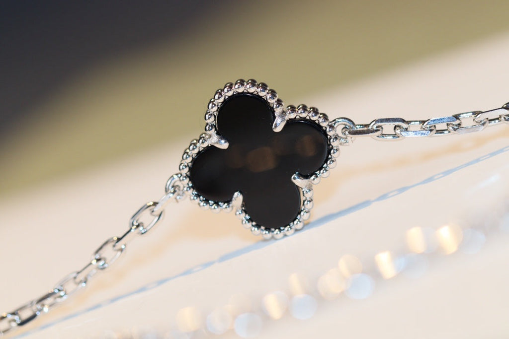 [Marin]CLOVER 20 MOTIFS ONYX DIAMOND SILVER