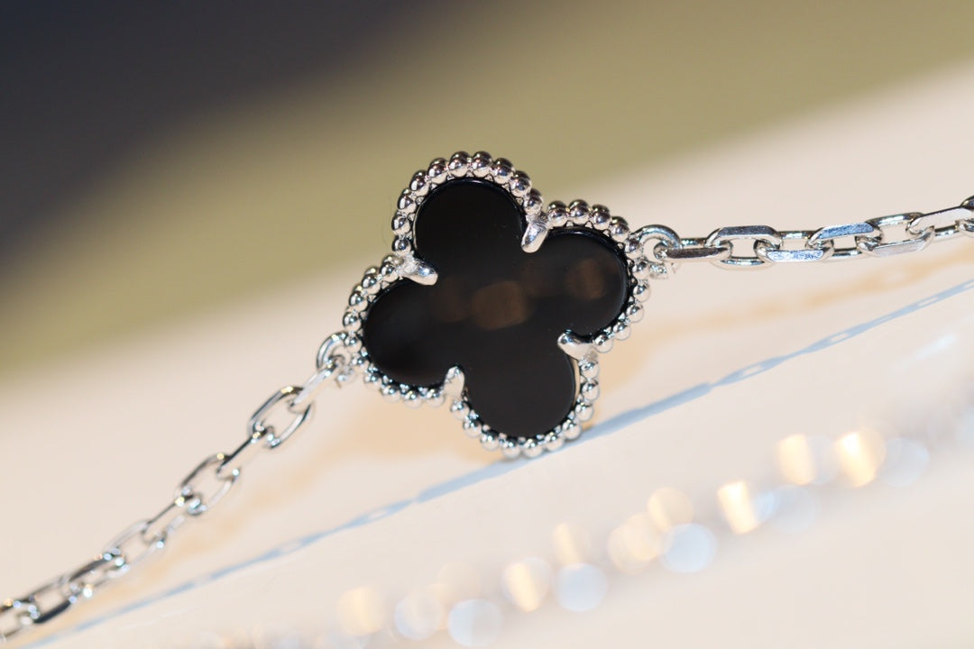 [Marin]CLOVER 20 MOTIFS ONYX DIAMOND SILVER