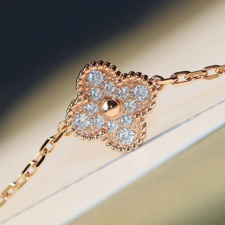 [Marin]CLOVER 20 MOTIFS LASER DIAMOND NECKLACE
