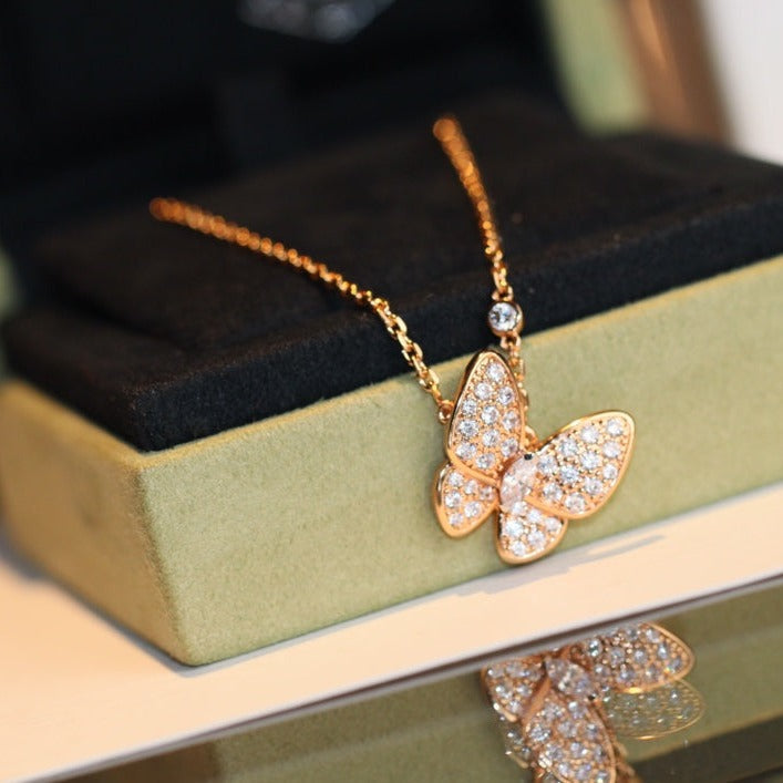 [Marin]BUTTERFLY DIAMOND NECKLACE