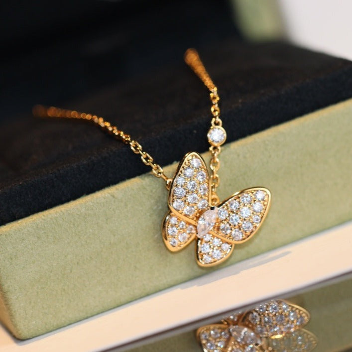 [Marin]BUTTERFLY DIAMOND NECKLACE