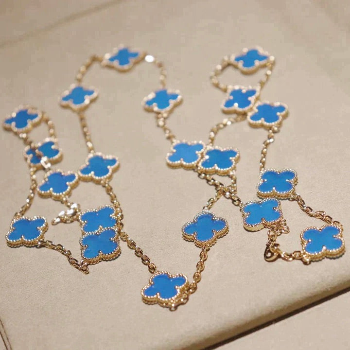 [Marin]CLOVER 20 MOTIFS TURQUOISE GOLD